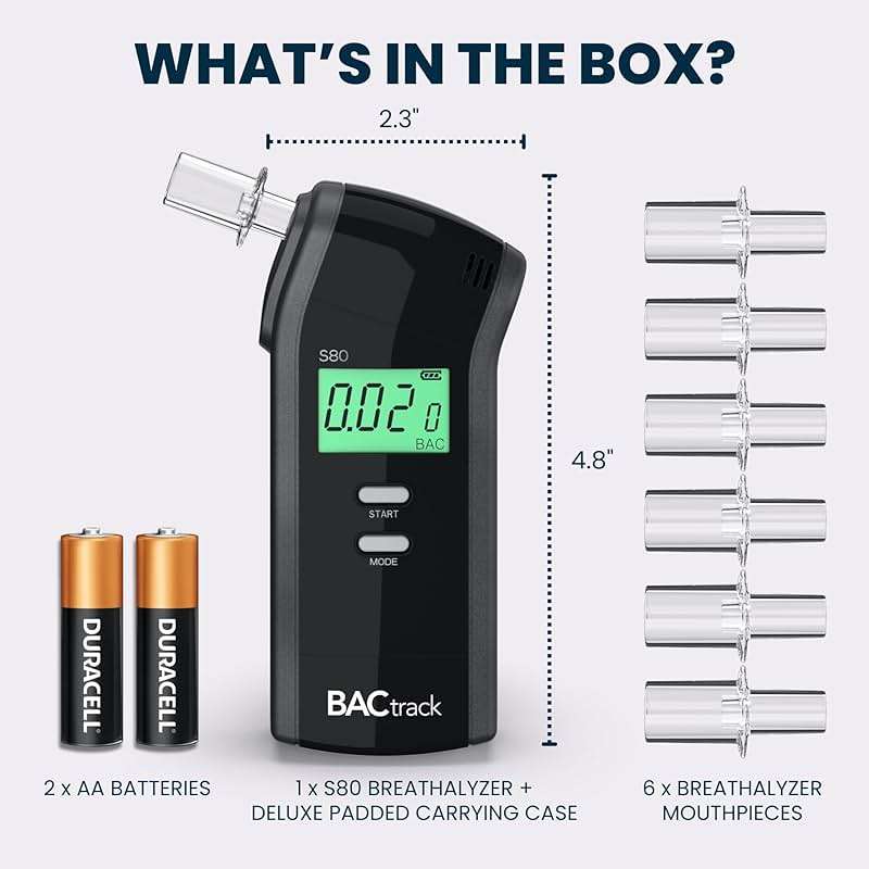 BACtrack S80 Breathalyzer | Professional-Grade Accuracy | DOT & NHTSA Approved | FDA 510(k) Cleared | Portable Breath Alcohol Tester for Professional & Personal Use - Image 6