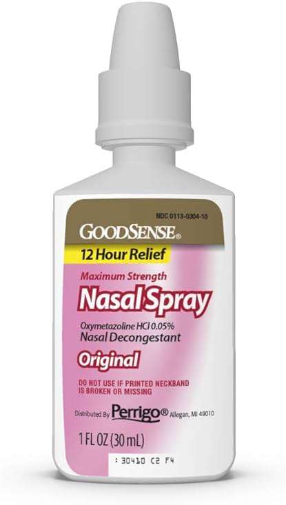 GoodSense Maximum Strength Nasal Spray, Fast Powerful Congestion Relief For Colds and Allergies, 1 Fluid Ounce - Image 4