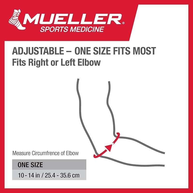 Mueller Tennis Elbow Support, One Size Fits Most (Pack of 1) - Image 2
