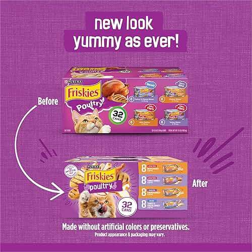 Purina Friskies Gravy Wet Cat Food Variety Pack, Poultry Shreds, Meaty Bits and Prime Filets - (Pack of 32) 5.5 oz. Cans - Image 2