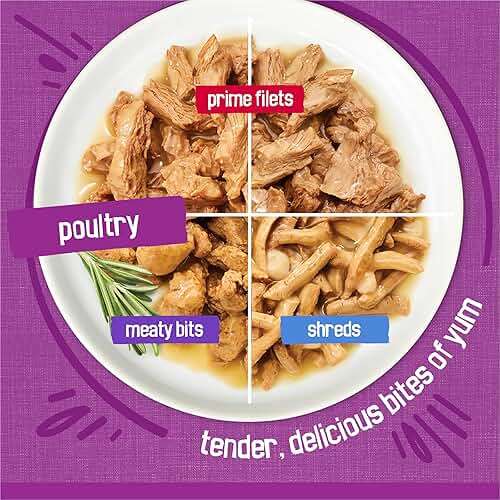 Purina Friskies Gravy Wet Cat Food Variety Pack, Poultry Shreds, Meaty Bits and Prime Filets - (Pack of 32) 5.5 oz. Cans - Image 4