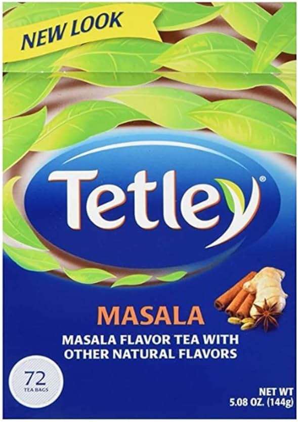 Tetley Tea, Masala, 72 Count Tea Bag - Image 1
