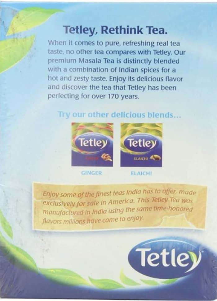 Tetley Tea, Masala, 72 Count Tea Bag - Image 2