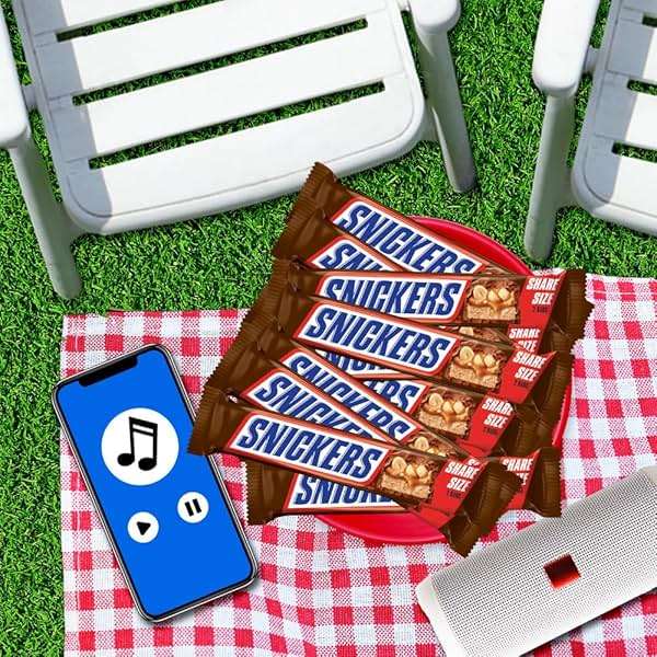 SNICKERS Candy Milk Chocolate Bars, Share Size Bulk Pack, 3.29 oz Bar (Pack of 24) - Image 6