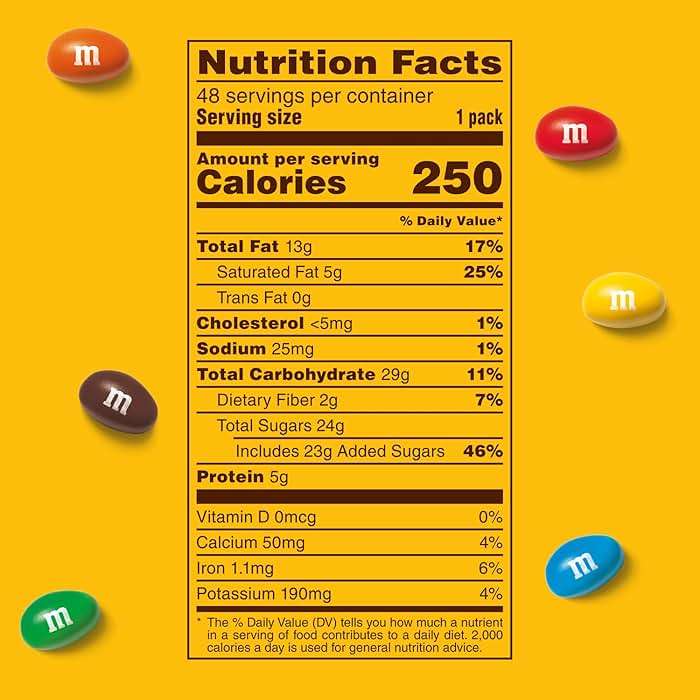 M&M'S Peanut Chocolate Candy, Full Size 1.74 oz Bag, Pack of 48 Bulk Candy Chocolate - Image 7