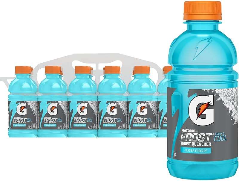 Gatorade Thirst Quencher, Glacier Freeze, 12 Fl Oz (Pack of 12) - Image 1