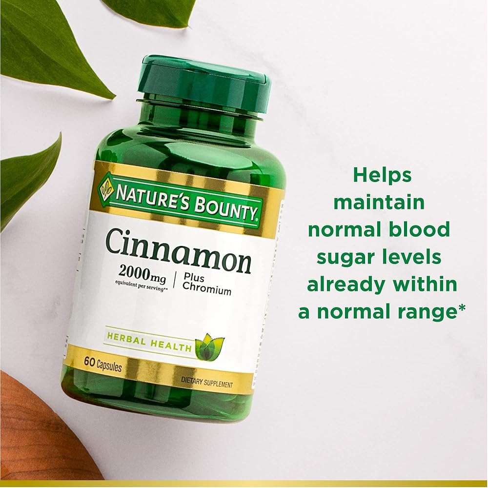 Nature's Bounty Cinnamon Plus Chromium Capsules, 60 Count - Image 4