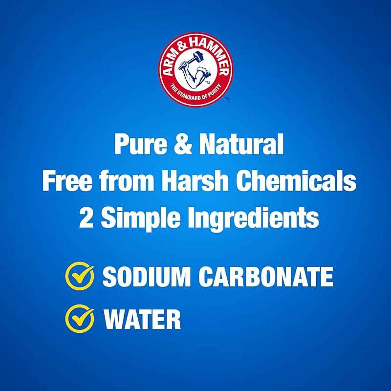 ARM & HAMMER Super Washing Soda Household Cleaner and Laundry Booster, 55 oz Box - Image 4