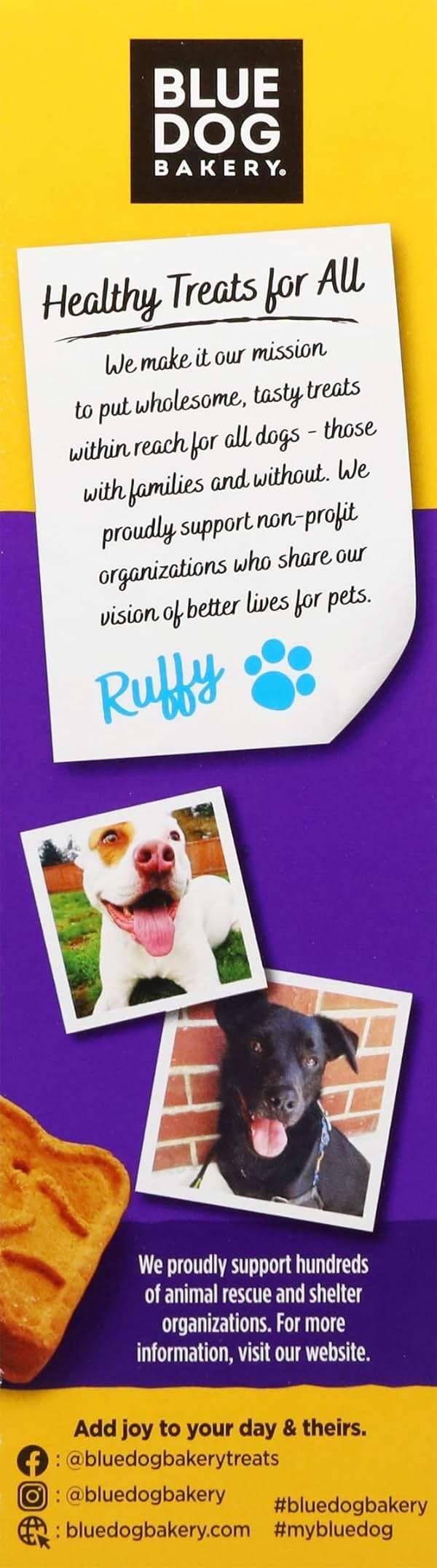 Blue Dog Bakery Natural Dog Treats, More Crunch Large, Assorted Flavors, 18oz Box, 1 Box - Image 3