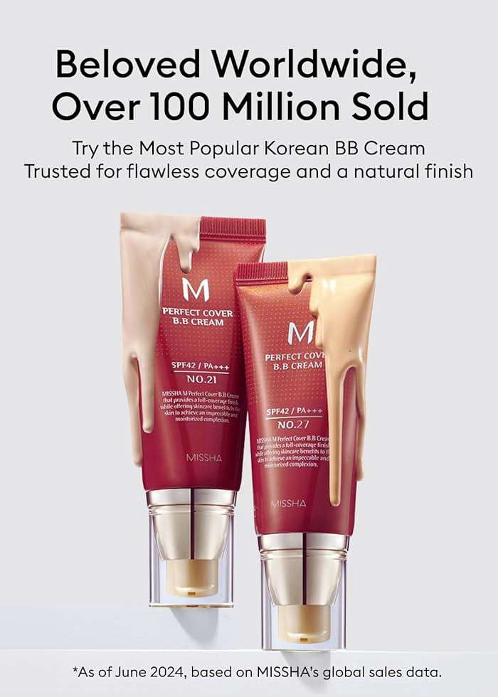 MISSHA M Perfect Cover BB Cream No.23 Natural Beige -Light/Medium with Cool/Neutral Undertone SPF 42 PA +++ 1.69 Fl Oz - Tinted Moisturizer for face with SPF - Image 3