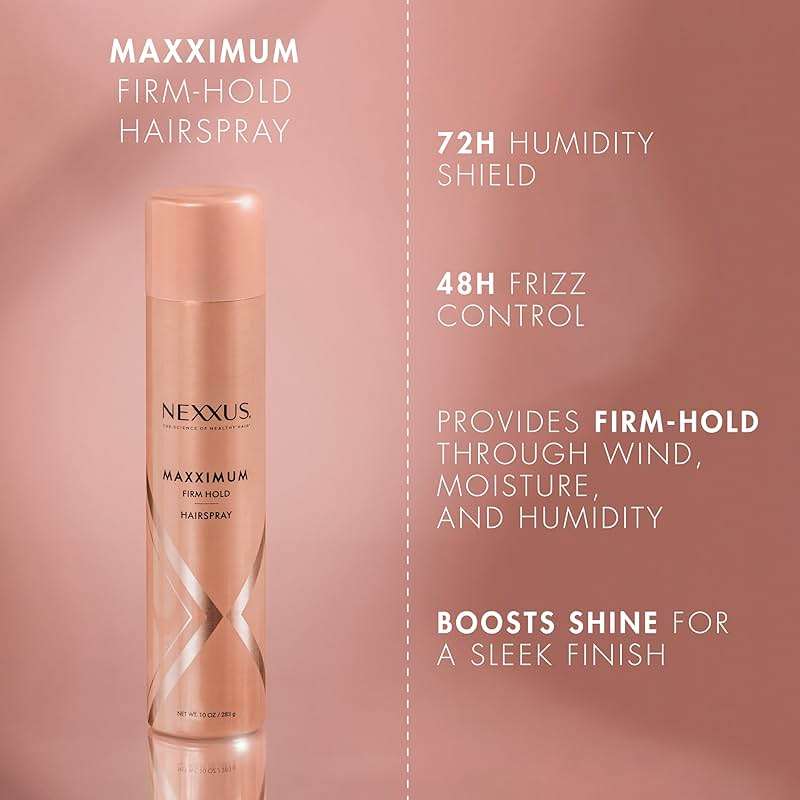 Nexxus Styling Spray Maxximum Finish Firm Hold Hairspray Powered by STYLEPROTECT Technology 10 oz - Image 4