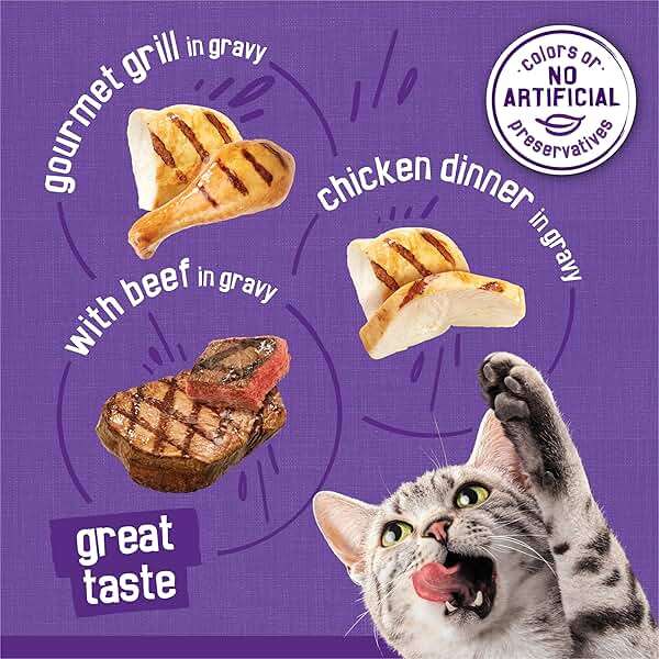 Purina Friskies Gravy Wet Cat Food Variety Pack, Meaty Bits - (Pack of 24) 5.5 oz. Cans - Image 6