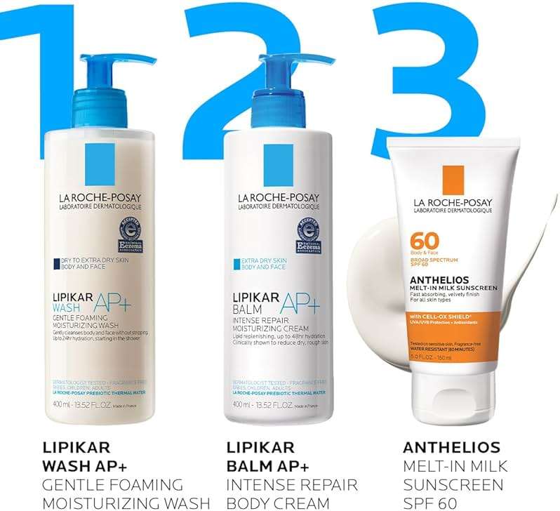 La Roche-Posay Anthelios Melt-In Milk Sunscreen SPF 60, Sunscreen For Body & Face, Broad Spectrum SPF + Antioxidants, Oil Free, Lightweight & Fast Absorbing, Oxybenzone Free - Image 5