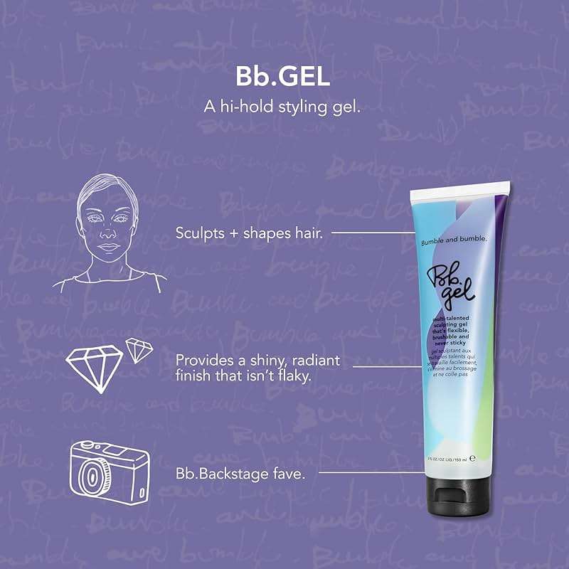 Bumble and bumble. Hair Gel Sculpting Medium | Flexible + Brushable | Adds Shine | Flake Free Finish | For All Curly, Wavy, Straight Hair Types, 5 Fl Oz - Image 4