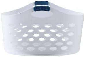 Rubbermaid 1.5 Bushel Capacity Durable Versatile Flex N Carry Portable Flexible Laundry Basket With Convenient Carrying Handles, White, Organization and Storage for Laundry/Garage/Home - Image 4