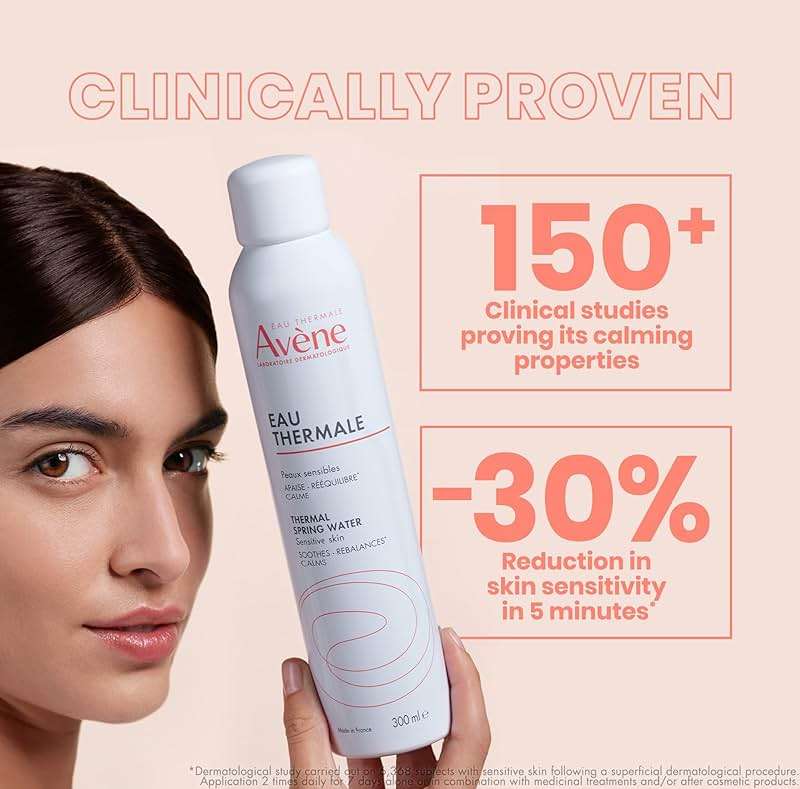 Avène Thermal Spring Water, Soothing Calming Facial Mist Spray for Sensitive Skin, Soothes, Softens + Calms Skin, Formulated with Mineral & Biological Properties - Image 2