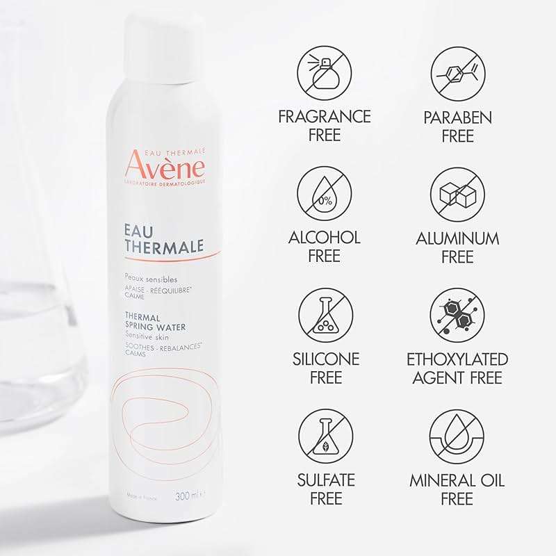 Avène Thermal Spring Water, Soothing Calming Facial Mist Spray for Sensitive Skin, Soothes, Softens + Calms Skin, Formulated with Mineral & Biological Properties - Image 7