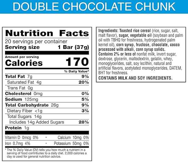 Rice Krispies Treats Crispy Marshmallow Squares, Kids Snacks, Cereal Bars, Double Chocolatey Chunk, 26oz Box (20 Bars) - Image 2