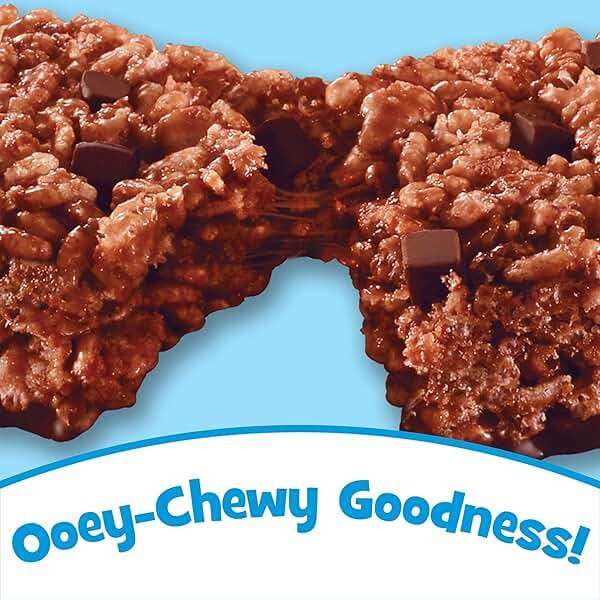 Rice Krispies Treats Crispy Marshmallow Squares, Kids Snacks, Cereal Bars, Double Chocolatey Chunk, 26oz Box (20 Bars) - Image 3