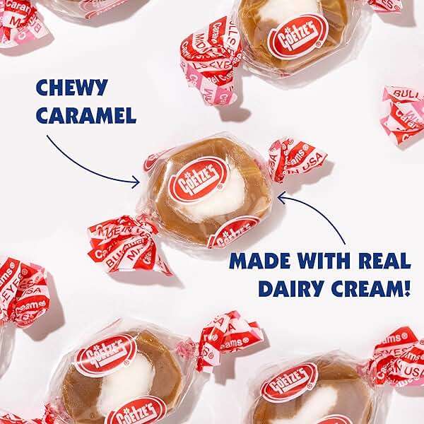 Goetze's Candy Vanilla Caramel Creams - 5 Pound Bag (80 Ounces) - Fresh from the Factory - Image 3