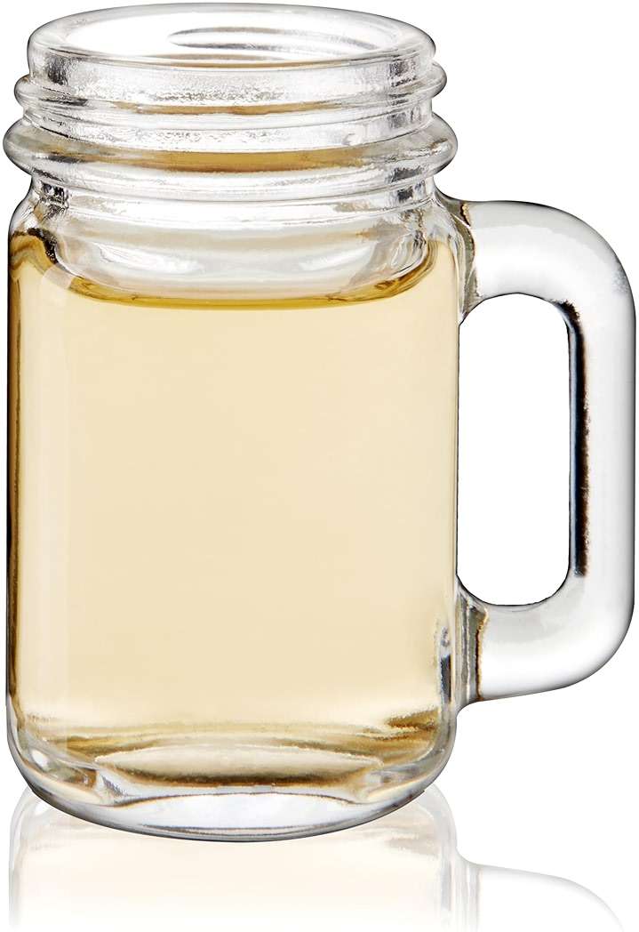 True Mason Jar Shot glasses, Reusable Mini Mason Jar shaped shot glasses with Handles, Party shot cups, Set of 6, 1 oz. - Image 8