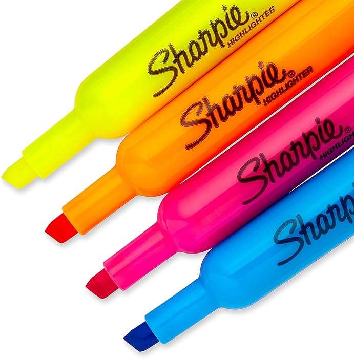 Sharpie Accent Tank-Style Highlighters, 6 Colored Highlighters (25876PP) - Image 4