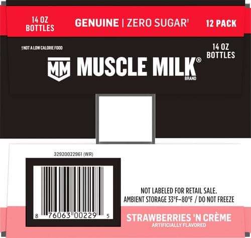 Muscle Milk Genuine Protein Shake, Strawberries 'N Crème, 25g Protein, 14 Fl Oz, 12 Pack - Image 12