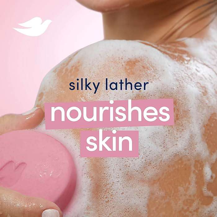 Dove Beauty Bar Soap Pink Rosa, 6 Bars for Soft, Smooth Skin, Cleans & Moisturizes 3.75 oz - Image 7