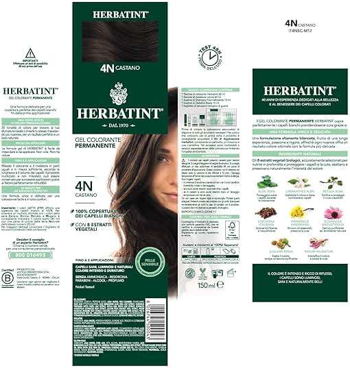 Herbatint Permanent Hair Dye For Women - 4N Chestnut - For Up To 100% Gray Coverage of Resistant Gray Hair - Ammonia-Free, Alcohol-Free & Vegan - Salon Influenced Hair color 5.75 fl oz - Image 6