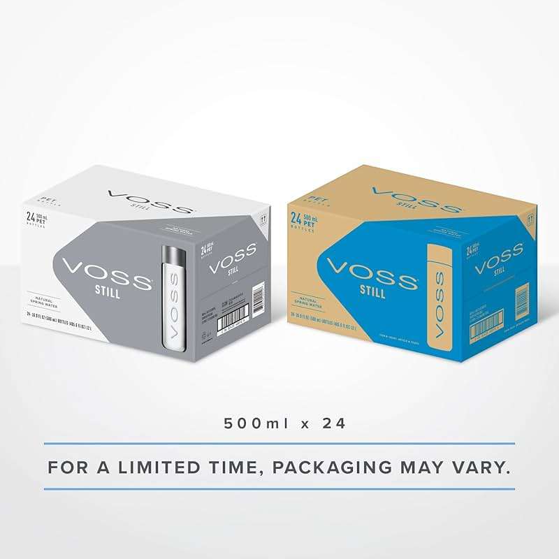 VOSS Premium Still Bottled Natural Water - BPA-Free - High Grade PET - Recyclable Plastic - Pure Drinking Water with Unique & Iconic Bottle Design - 24 Pack - Image 3