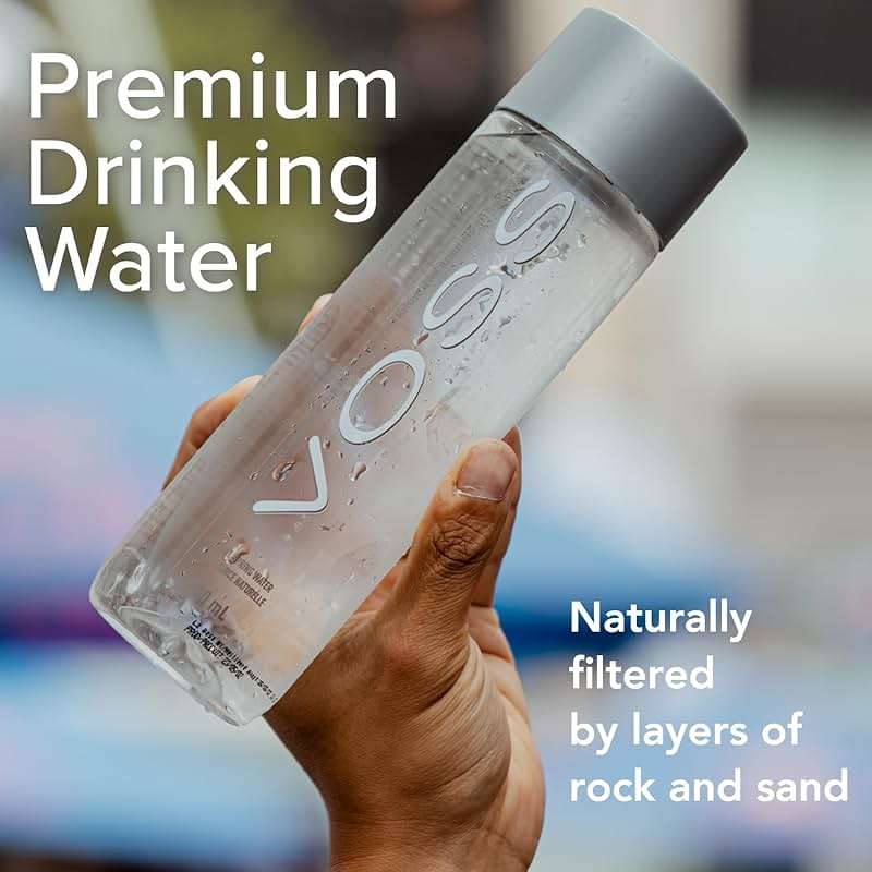 VOSS Premium Still Bottled Natural Water - BPA-Free - High Grade PET - Recyclable Plastic - Pure Drinking Water with Unique & Iconic Bottle Design - 24 Pack - Image 5