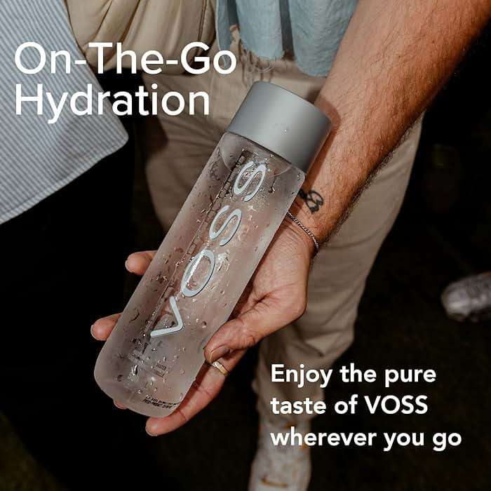 VOSS Premium Still Bottled Natural Water - BPA-Free - High Grade PET - Recyclable Plastic - Pure Drinking Water with Unique & Iconic Bottle Design - 24 Pack - Image 6