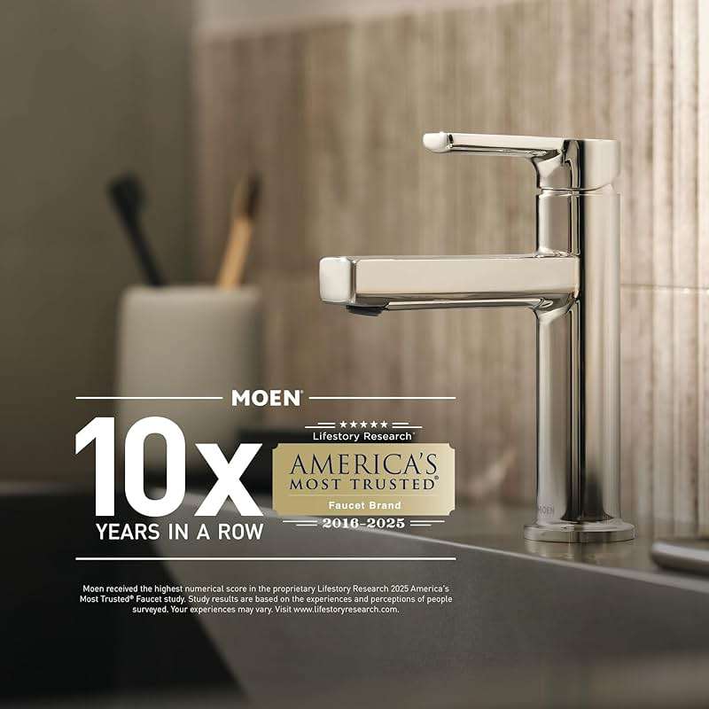 Moen DN0794BN Iso 24-Inch Wide Bathroom Hotel-Style Towel Shelf with Towel Bar, Brushed Nickel - Image 5