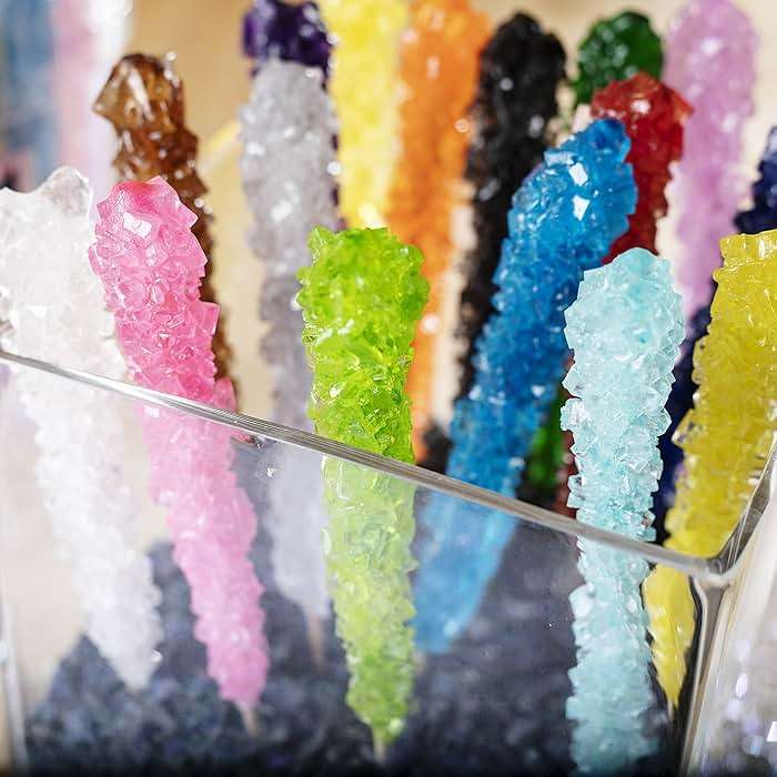 36 Extra Large Assorted Rock Candy Sticks: Espeez - Candy Party Favors - for Birthdays, Weddings, Receptions, Bridal, Baby Showers - Rock Bulk - Image 3