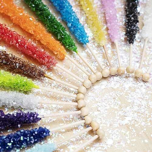 36 Extra Large Assorted Rock Candy Sticks: Espeez - Candy Party Favors - for Birthdays, Weddings, Receptions, Bridal, Baby Showers - Rock Bulk - Image 4