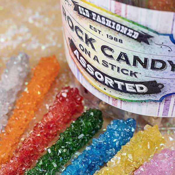 36 Extra Large Assorted Rock Candy Sticks: Espeez - Candy Party Favors - for Birthdays, Weddings, Receptions, Bridal, Baby Showers - Rock Bulk - Image 5
