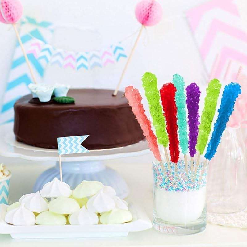 36 Extra Large Assorted Rock Candy Sticks: Espeez - Candy Party Favors - for Birthdays, Weddings, Receptions, Bridal, Baby Showers - Rock Bulk - Image 7