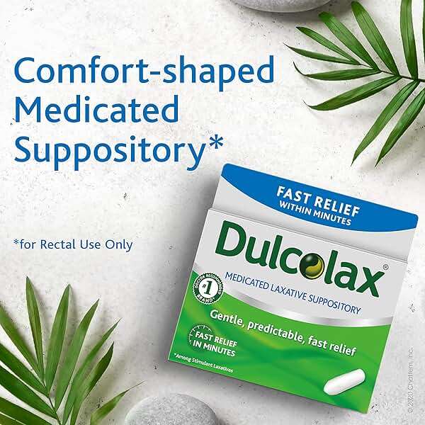 Dulcolax Stimulant Laxative Medicated Suppositories 16ct Fast Relief, Rectal Use Only, Bisacodyl 10mg - Image 5