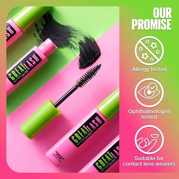 Maybelline Makeup Great Lash BIG Washable Mascara, Very Black Volumizing Mascara, 0.34 fl oz - Image 7
