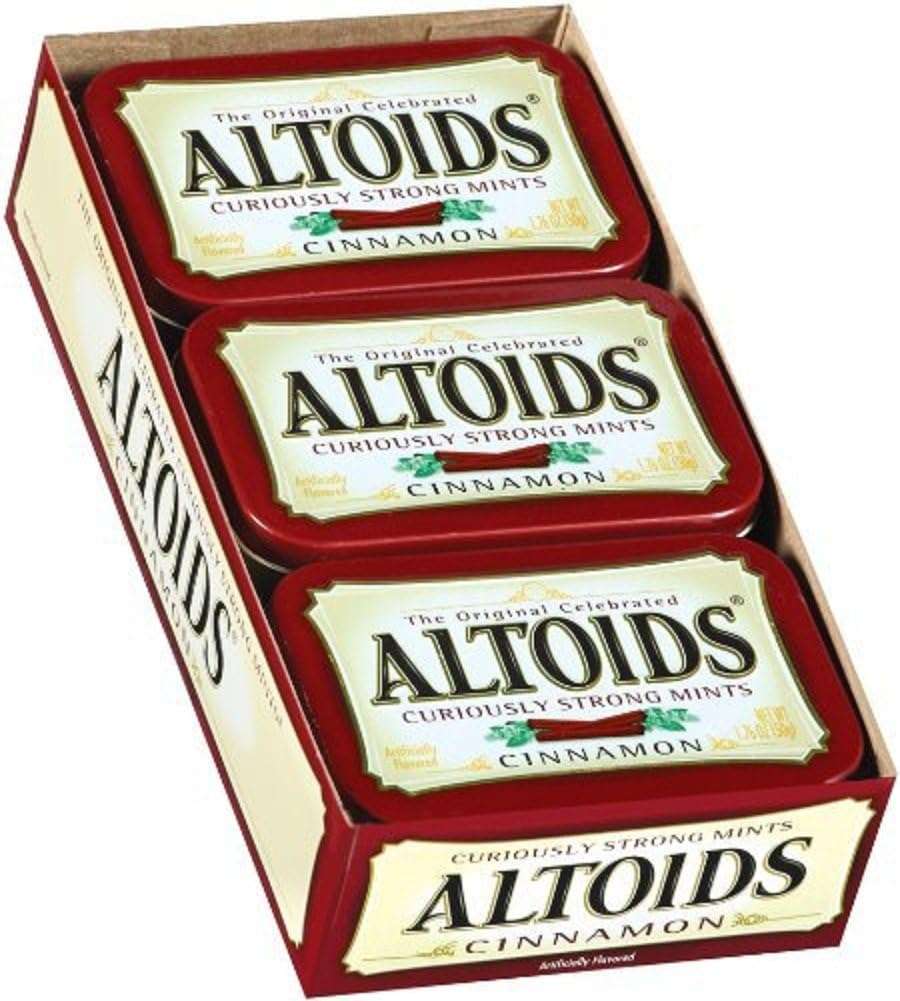 Altoids Curiously Strong Mints, Cinnamon, 1.76oz Per Tin, 6 Tin Pack - Image 1