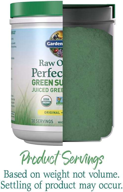 Garden of Life Raw Organic Perfect Food Green Superfood Juiced Greens Powder - Original Stevia-Free, 30 Servings, Non-GMO, Gluten Free Whole Food Dietary Supplement, Alkalize, Detoxify, Energize - Image 6
