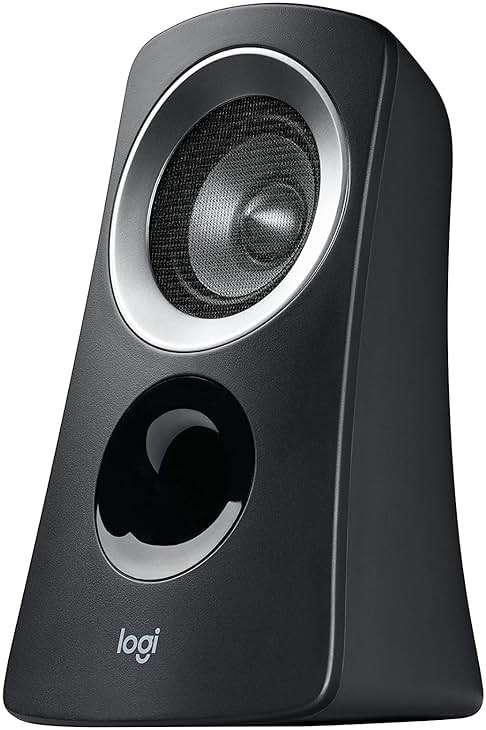 Logitech Z313 2.1 Multimedia Speaker System with Subwoofer, Full Range Audio, 50 Watts Peak Power, Strong Bass, 3.5mm Inputs, PC/PS4/Xbox/TV/Smartphone/Tablet/Music Player - Black - Image 3