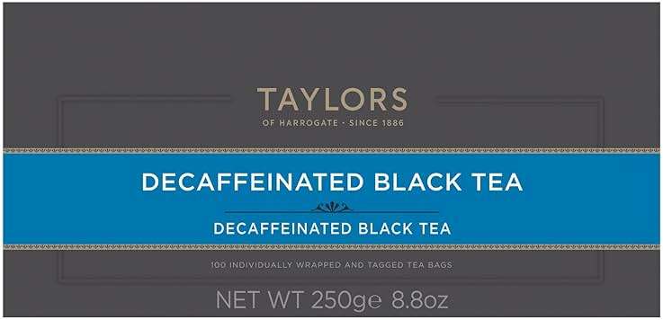 Taylors of Harrogate Decaffeinated Breakfast, Black Tea, Individually Wrapped Bags, 100 Count (Pack of 1), Rich, Bright & Balanced, Decaffeinated, Enjoy Hot or Iced, 100 Teabags - Image 2