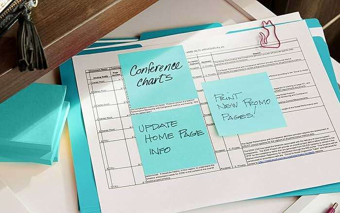 Post-it Pop-up Notes, 5 Sticky Note Pads, 3 x 3 in., School Supplies, Office Products, Accordion Sticky Notes Work with Pop-Up Note Dispenser, Assorted Brights - Image 2