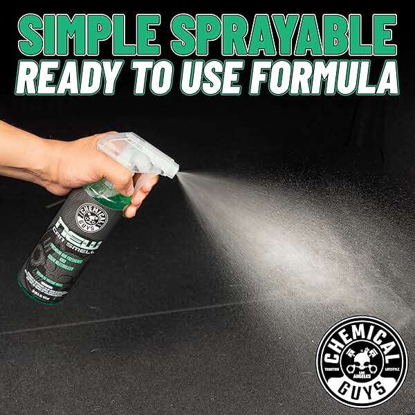 Chemical Guys New Car Smell Air Freshener and Premium Odor Eliminator Refreshes & Neutralizes Odors, Great Car Fresheners for Trucks, SUVs, RVs, and More - 16 oz - Image 2