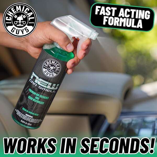 Chemical Guys New Car Smell Air Freshener and Premium Odor Eliminator Refreshes & Neutralizes Odors, Great Car Fresheners for Trucks, SUVs, RVs, and More - 16 oz - Image 7
