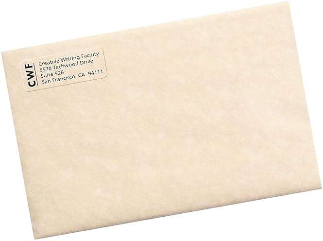 Avery Printable Return Address Labels, Sure Feed Technology, 2/3" x 1-3/4", Matte Clear, 600 Blank Mailing Labels (15695) - Image 5