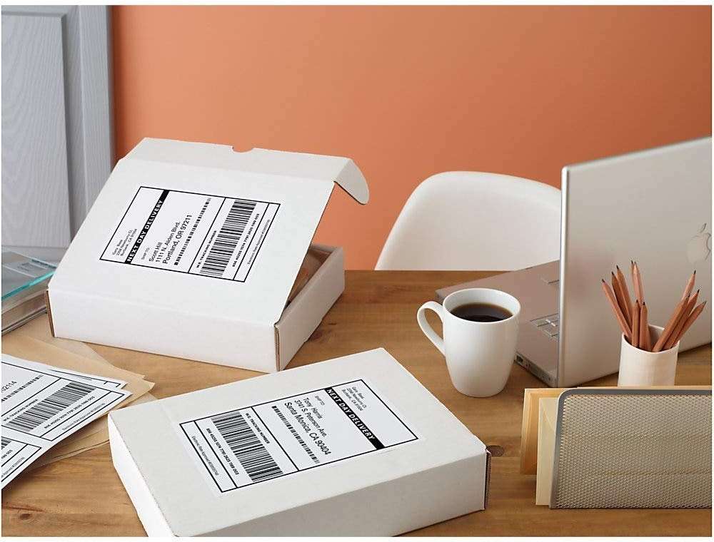 Avery Printable Shipping Labels, Sure Feed Technology, 2" x 4", White, 500 Blank Mailing Labels (8363) - Image 2