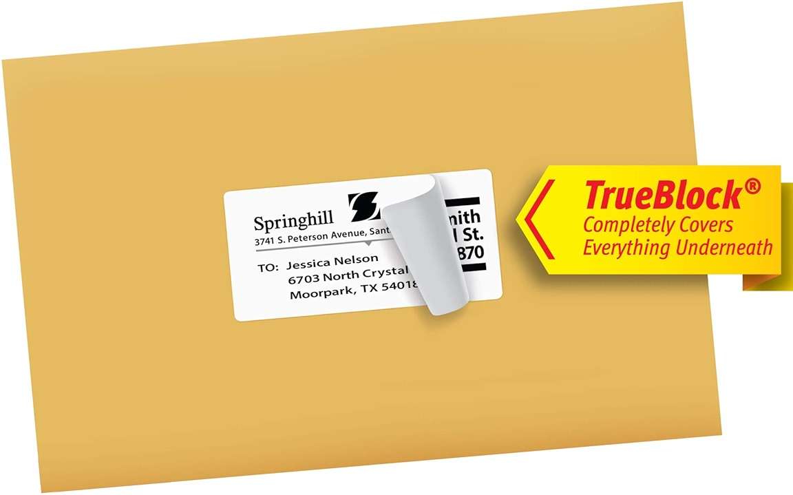 Avery Printable Shipping Labels, Sure Feed Technology, 2" x 4", White, 500 Blank Mailing Labels (8363) - Image 9
