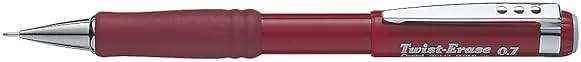 Pentel Twist-Erase III Mechanical Pencil, (0.7mm), Assorted Barrel Colors with 2 Eraser Refills, Pack of 2 (QE517BP2) - Image 5